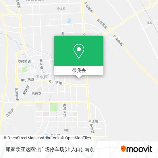顾家欧亚达商业广场停车场(出入口)地图