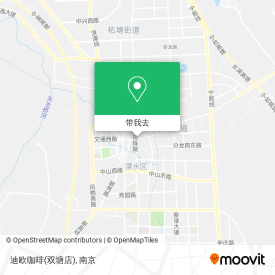 迪欧咖啡(双塘店)地图