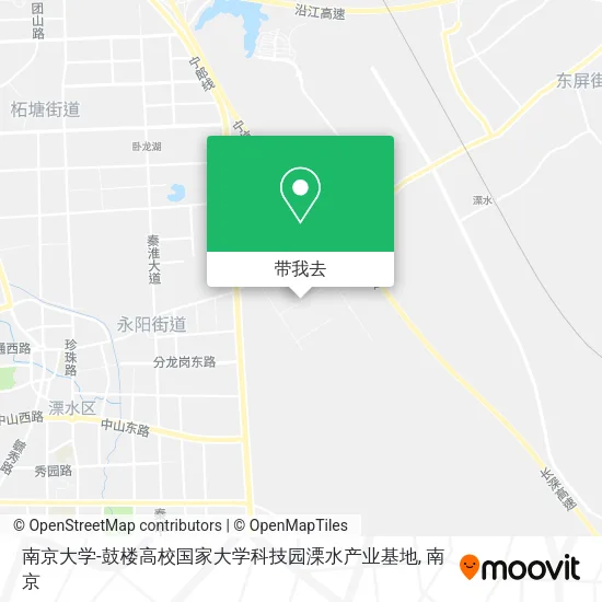 南京大学-鼓楼高校国家大学科技园溧水产业基地地图