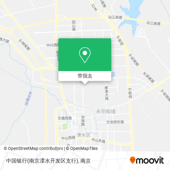 中国银行(南京溧水开发区支行)地图