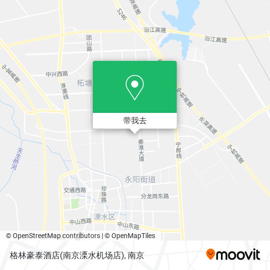 格林豪泰酒店(南京溧水机场店)地图