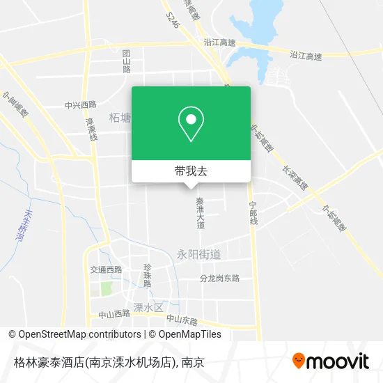 格林豪泰酒店(南京溧水机场店)地图