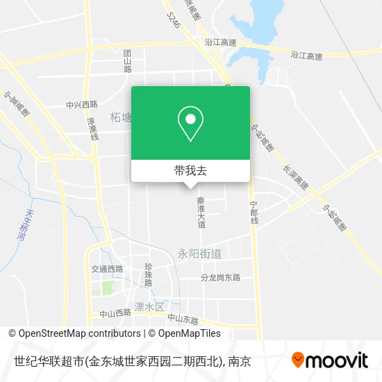 世纪华联超市(金东城世家西园二期西北)地图