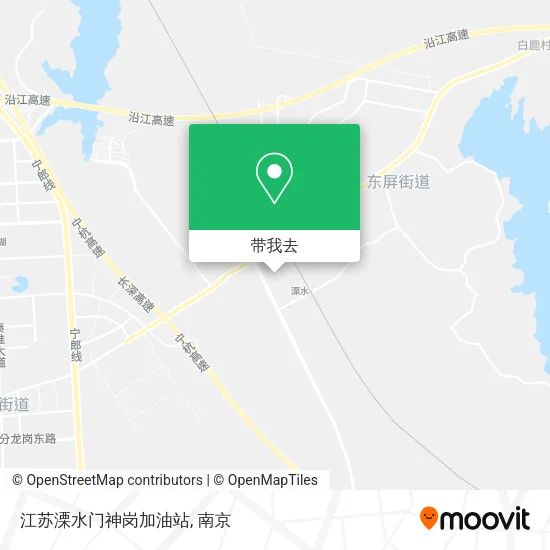 江苏溧水门神岗加油站地图