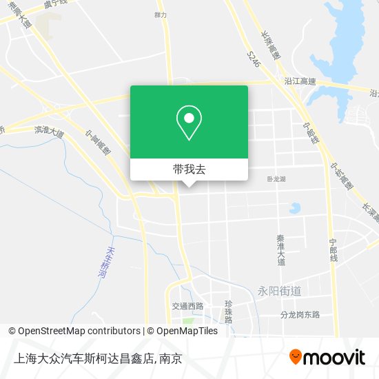 上海大众汽车斯柯达昌鑫店地图
