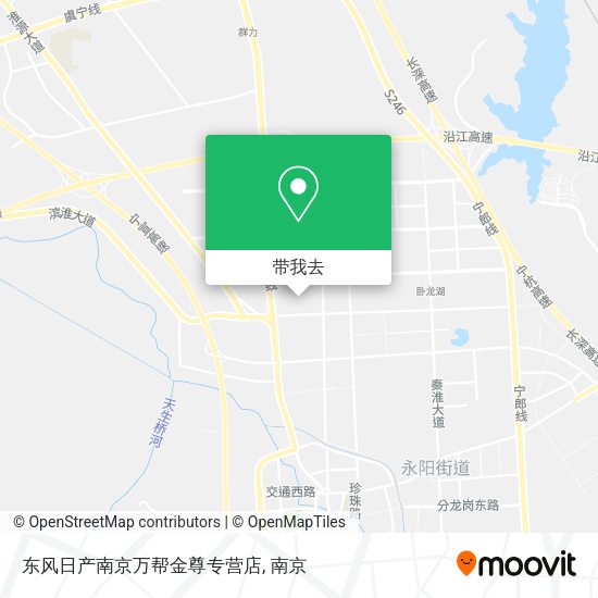 东风日产南京万帮金尊专营店地图