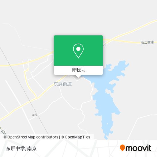 东屏中学地图