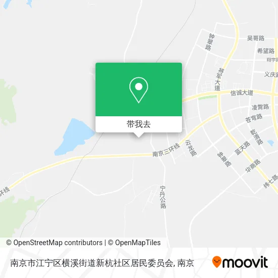 南京市江宁区横溪街道新杭社区居民委员会地图