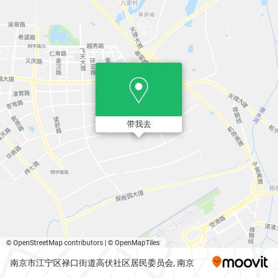 南京市江宁区禄口街道高伏社区居民委员会地图