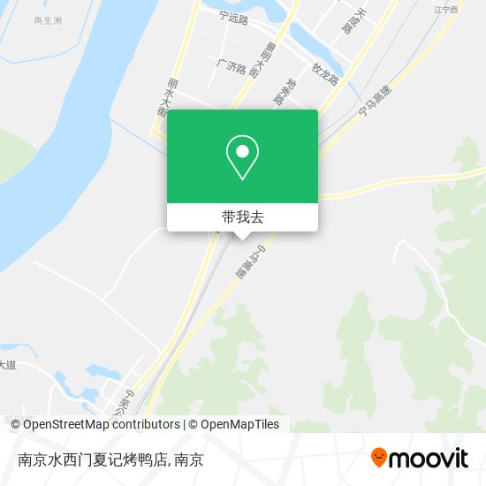 南京水西门夏记烤鸭店地图