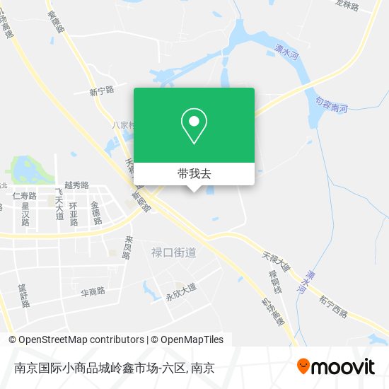 南京国际小商品城岭鑫市场-六区地图