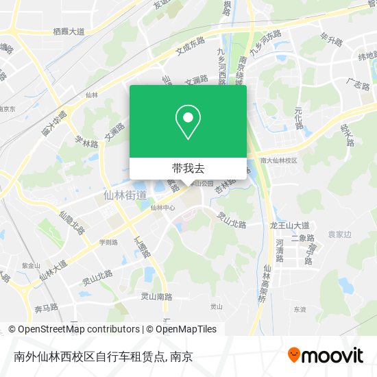 南外仙林西校区自行车租赁点地图