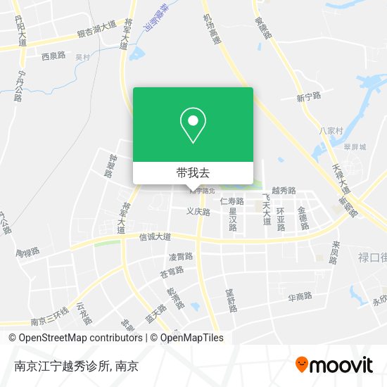 南京江宁越秀诊所地图