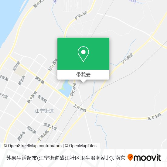 苏果生活超市(江宁街道盛江社区卫生服务站北)地图