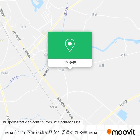 南京市江宁区湖熟镇食品安全委员会办公室地图