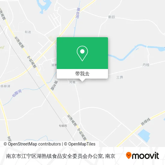 南京市江宁区湖熟镇食品安全委员会办公室地图