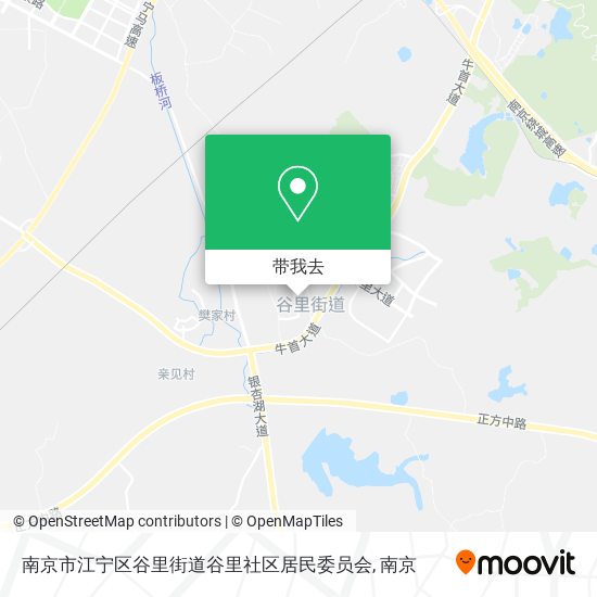 南京市江宁区谷里街道谷里社区居民委员会地图