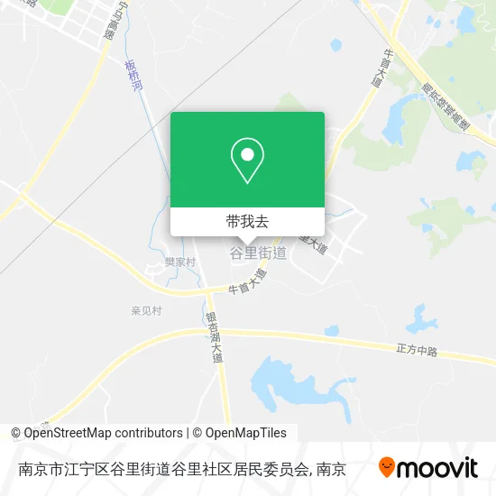 南京市江宁区谷里街道谷里社区居民委员会地图