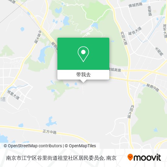 南京市江宁区谷里街道祖堂社区居民委员会地图