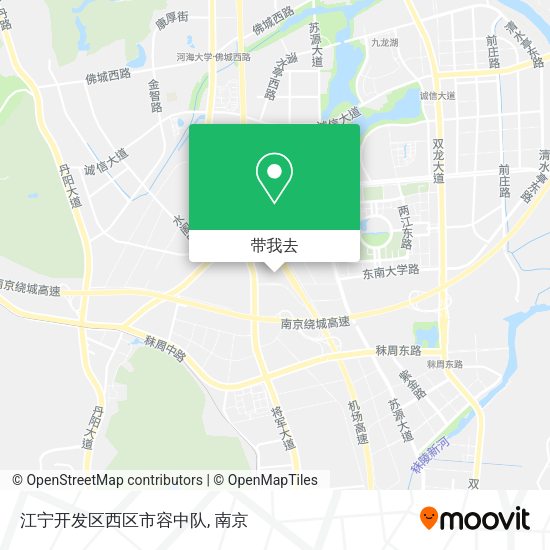 江宁开发区西区市容中队地图