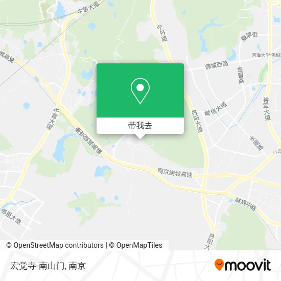 宏觉寺-南山门地图