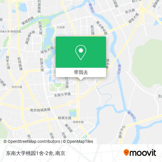 东南大学桃园1舍-2舍地图