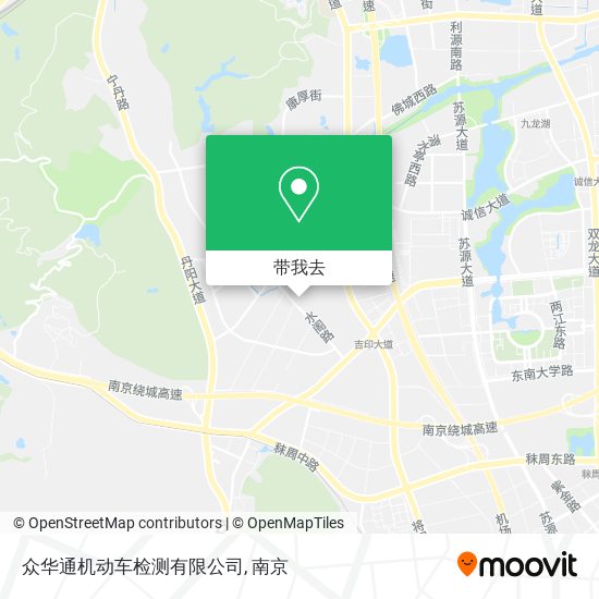 众华通机动车检测有限公司地图