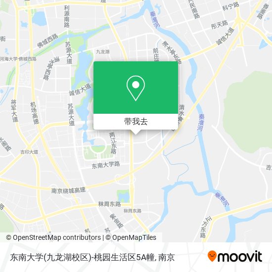 东南大学(九龙湖校区)-桃园生活区5A幢地图