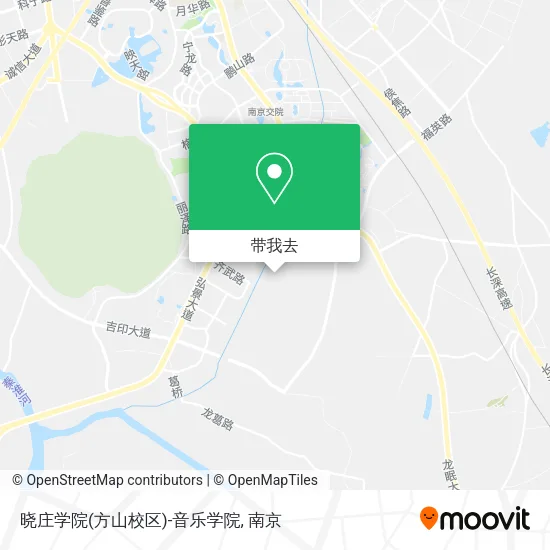 晓庄学院(方山校区)-音乐学院地图