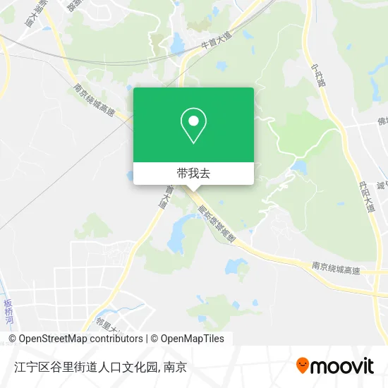 江宁区谷里街道人口文化园地图
