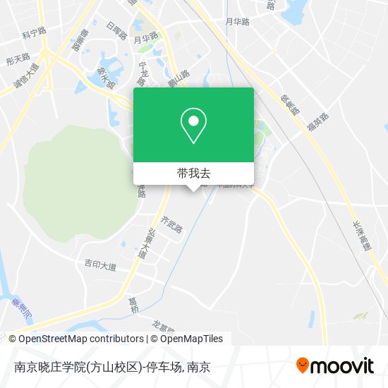 南京晓庄学院(方山校区)-停车场地图