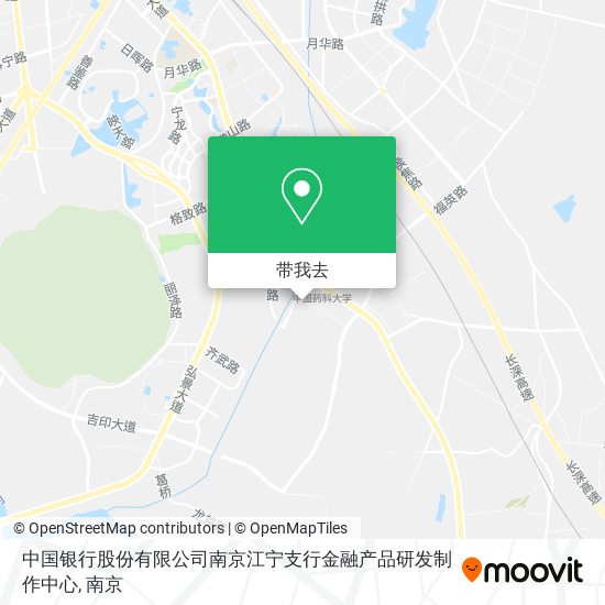 中国银行股份有限公司南京江宁支行金融产品研发制作中心地图
