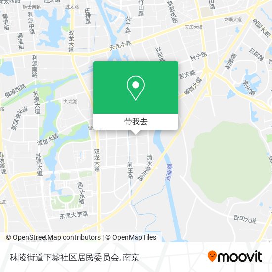 秣陵街道下墟社区居民委员会地图
