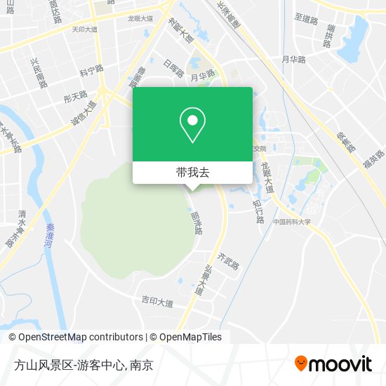 方山风景区-游客中心地图