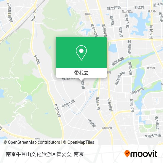南京牛首山文化旅游区管委会地图