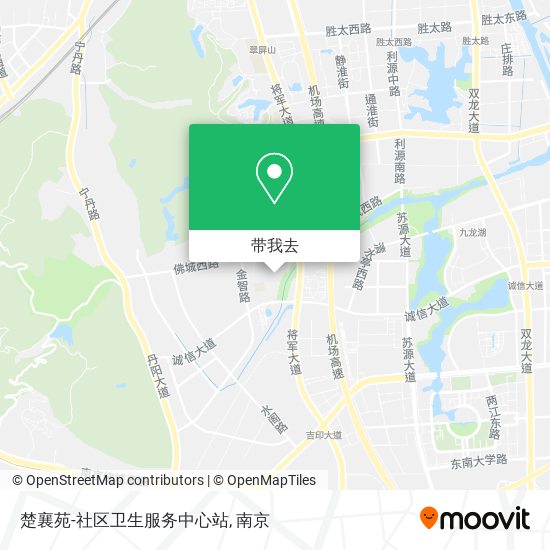 楚襄苑-社区卫生服务中心站地图