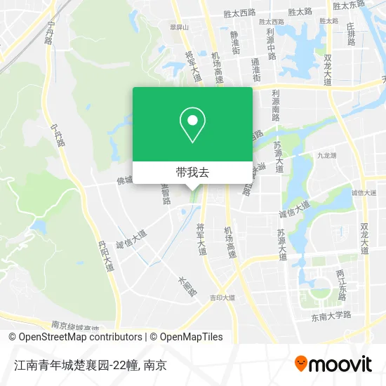 江南青年城楚襄园-22幢地图