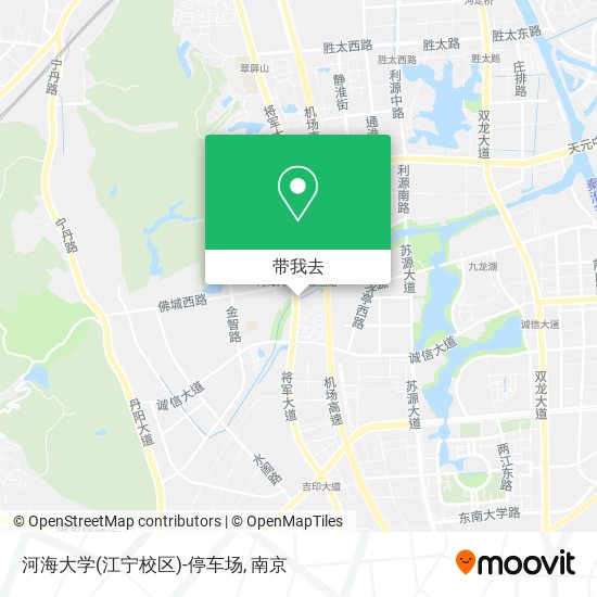 河海大学(江宁校区)-停车场地图