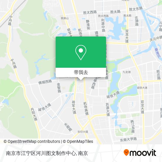 南京市江宁区河川图文制作中心地图