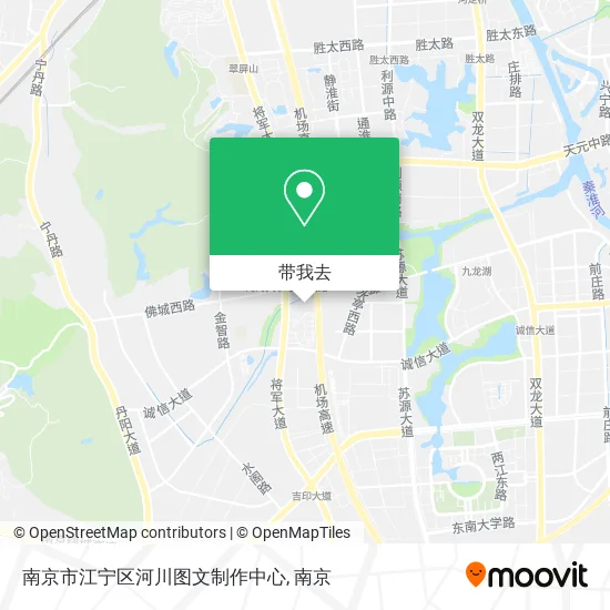 南京市江宁区河川图文制作中心地图