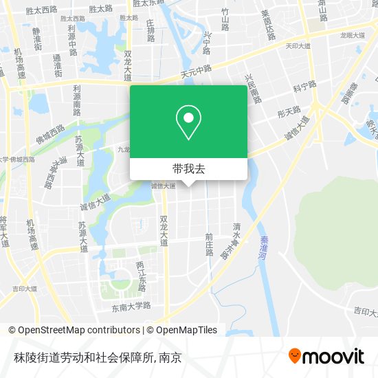 秣陵街道劳动和社会保障所地图