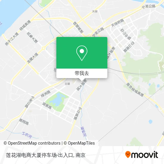 莲花湖电商大厦停车场-出入口地图