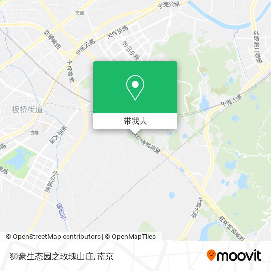 狮豪生态园之玫瑰山庄地图