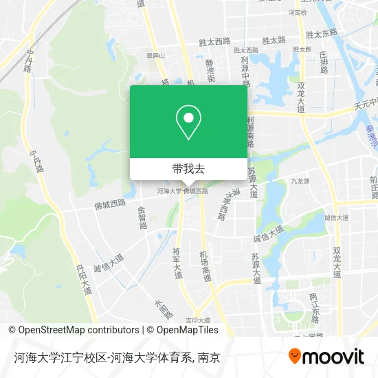 河海大学江宁校区-河海大学体育系地图