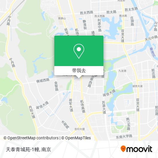 天泰青城苑-1幢地图