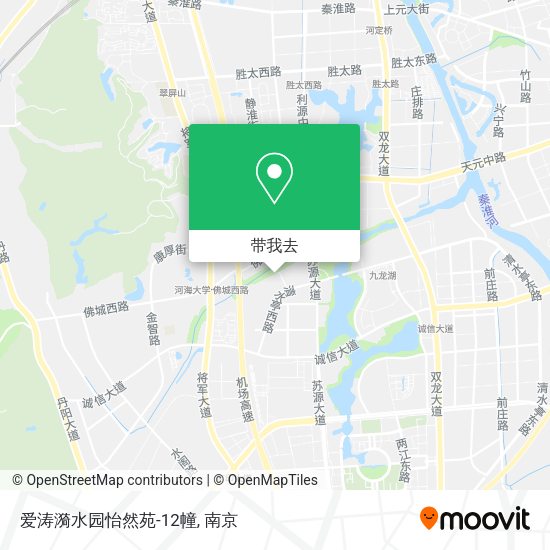 爱涛漪水园怡然苑-12幢地图