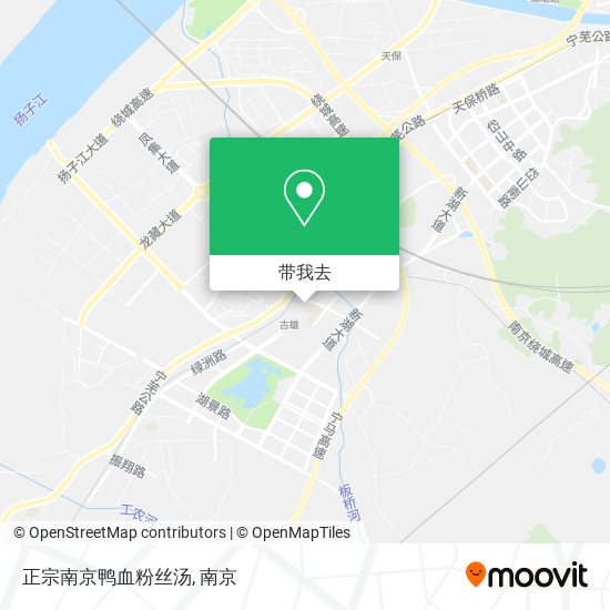 正宗南京鸭血粉丝汤地图