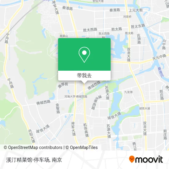 溪汀精菜馆-停车场地图
