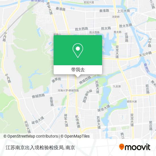 江苏南京出入境检验检疫局地图