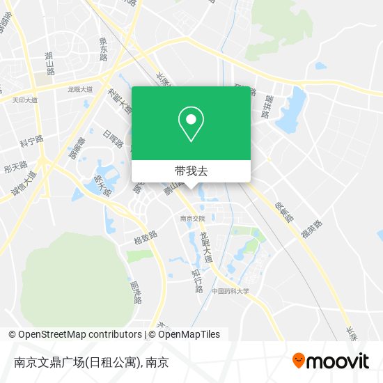 南京文鼎广场(日租公寓)地图